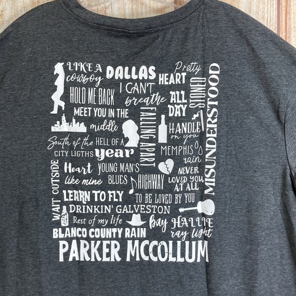 💵NWOT Parker McCollum Gray Tee Men’s Size XLarge - Picture 2 of 8